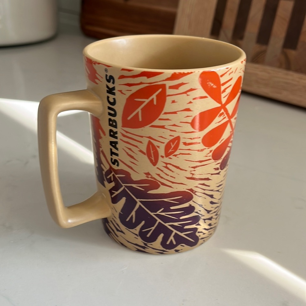 Starbucks Fall Ceramic Mug, used once